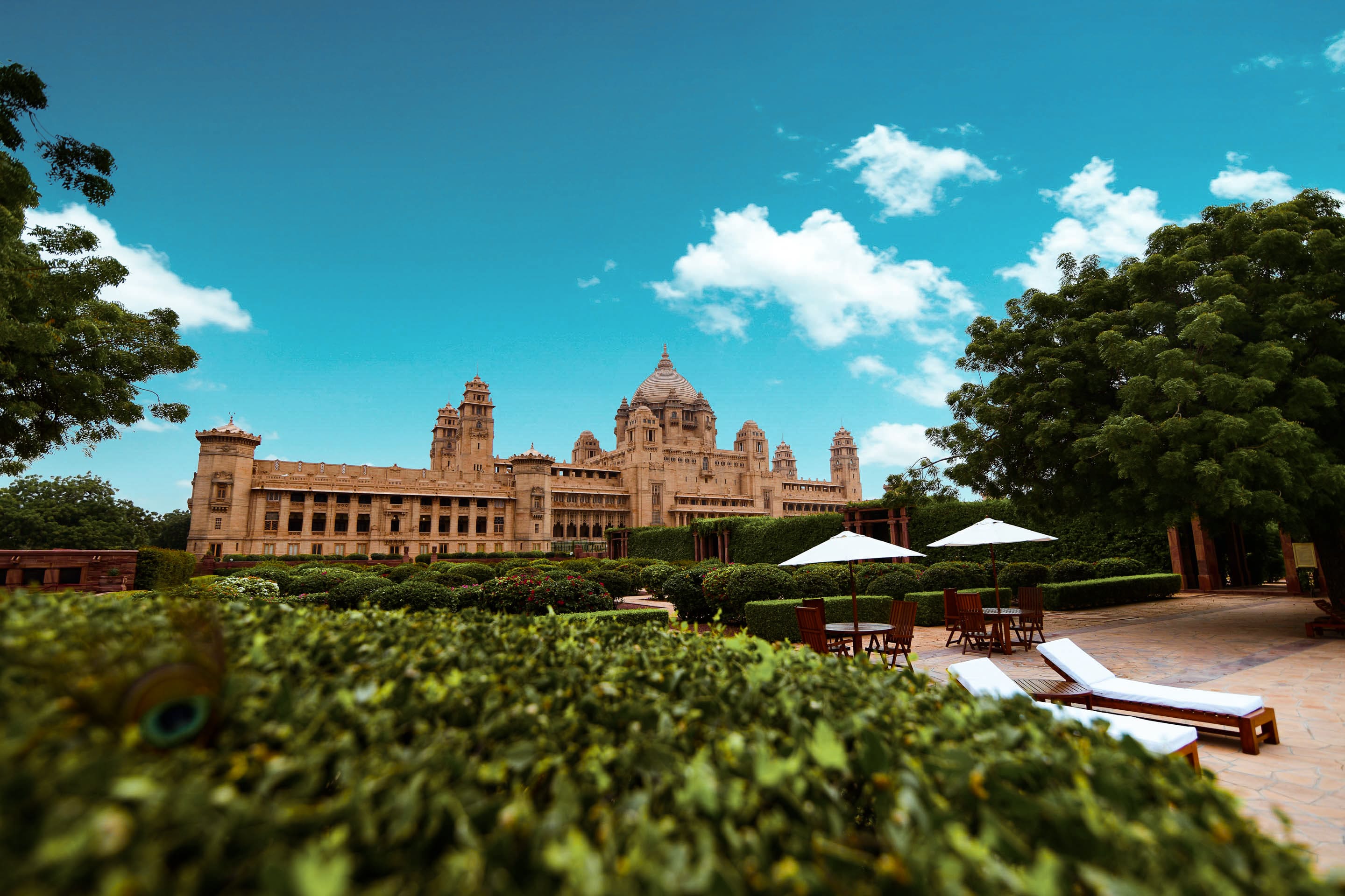Umaid Bhawan Palace Jodhpur iconic heritage hotel exterior campaign
